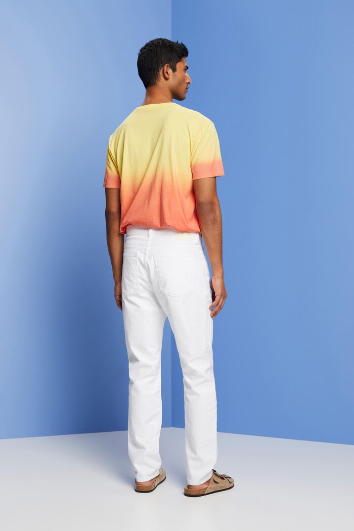 Weiße Stretch-Jeans