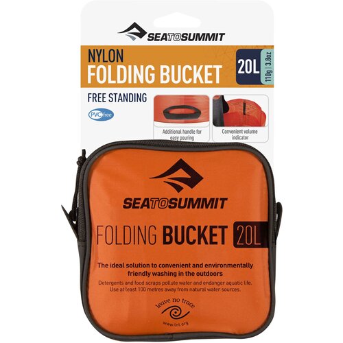 CAMPING ZUBEHÖR FOLDING BUCKET 20 LITER RED