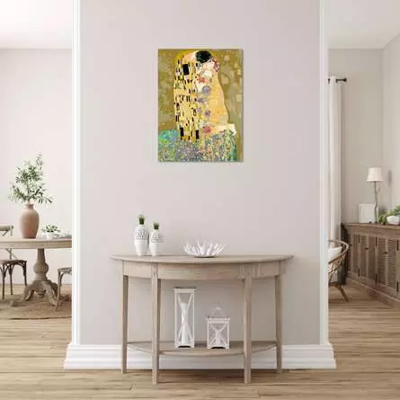CreArt Leinwand ART Collection: Der Kuss (Klimt) - Malen nach Zahlen für Erwachsene