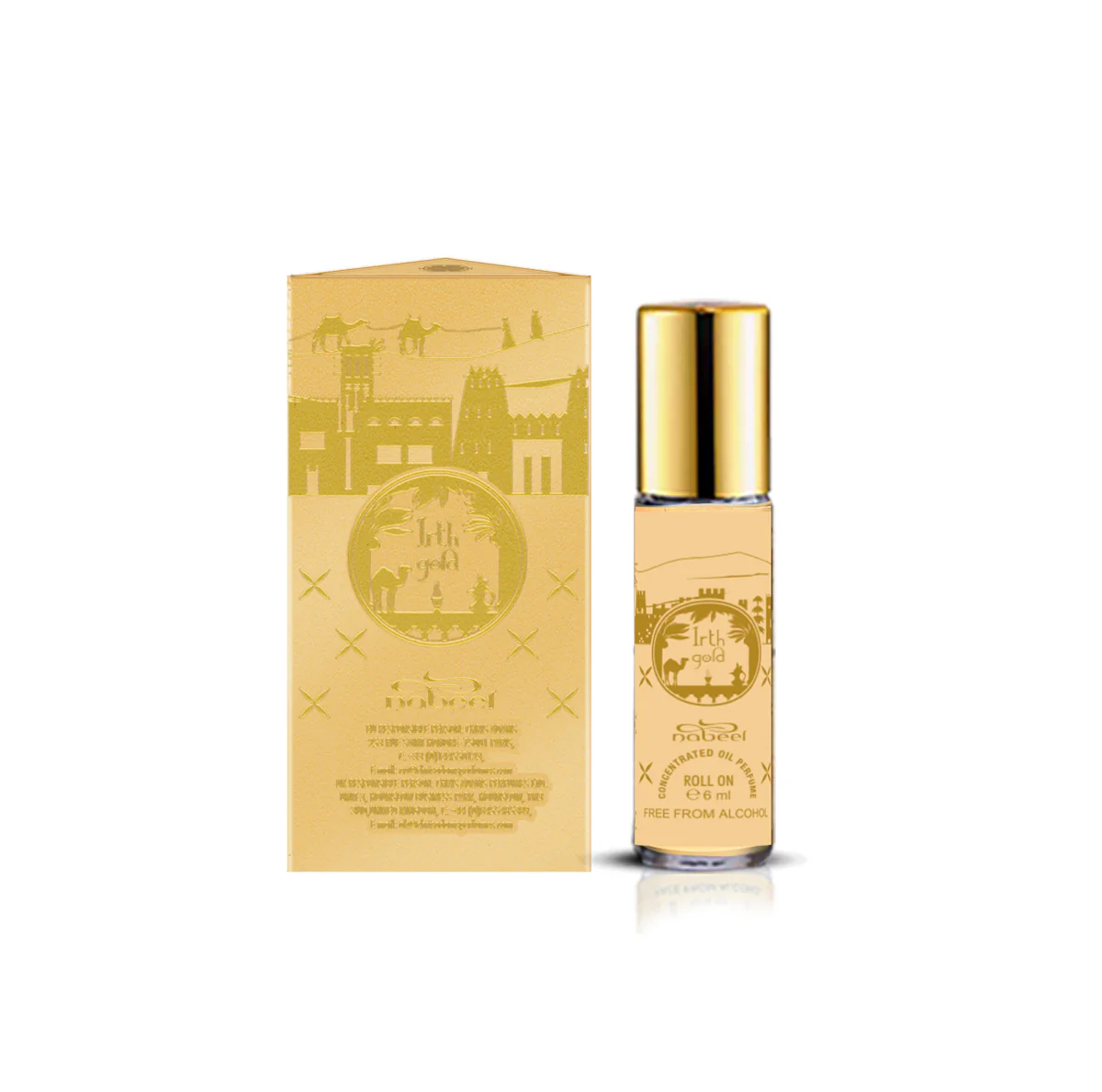 Olieparfum Irth Gold Roll On Oil Perfume - Huile de Parfum Unisex, Huile de Parfum, Parfum