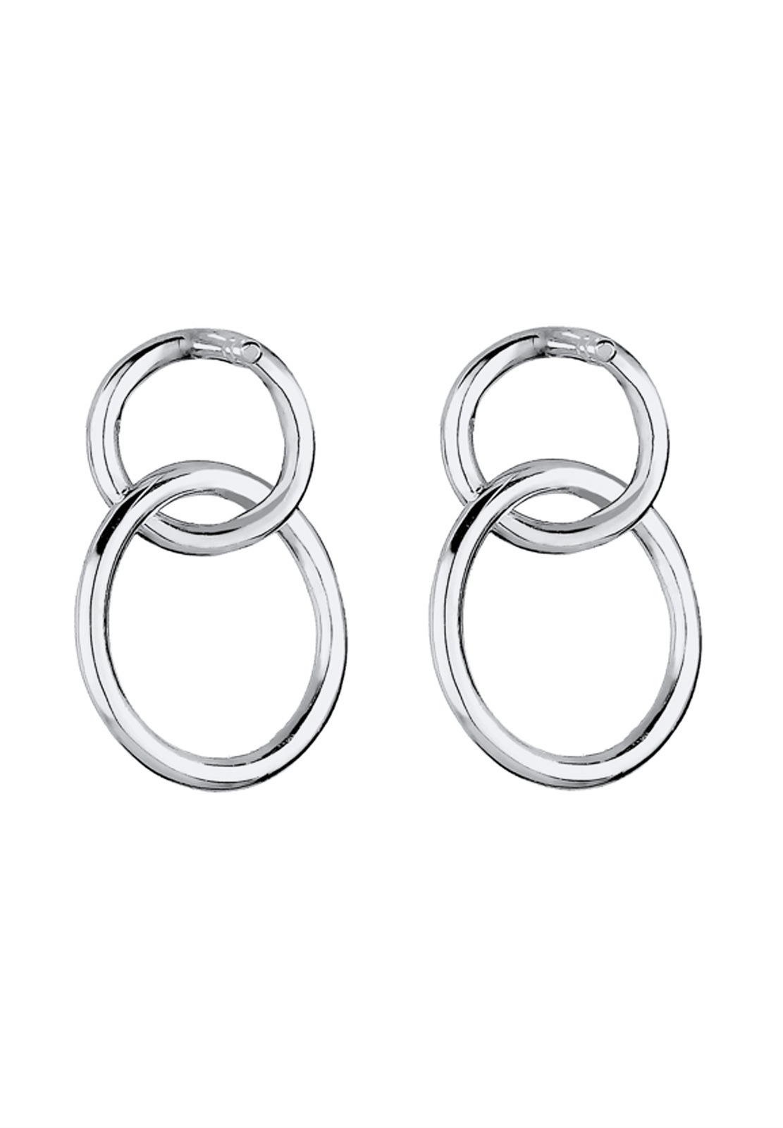 Elli női minimalista geometrikus kör alakú fülbevaló medál 925 sterling ezüstből