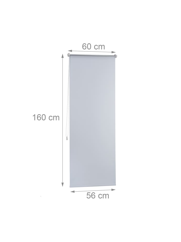 relaxdays Verdunklungsrollo in Weiß - (B)60 x (H)160 cm günstig kaufen onesize