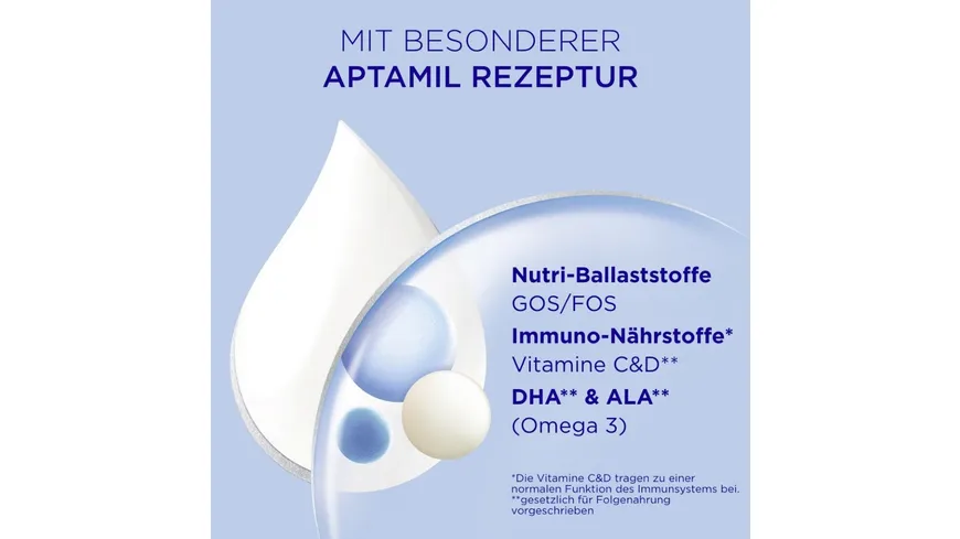 Aptamil Pronutra 2 Folgemilch Abendfläschchen 400 g
