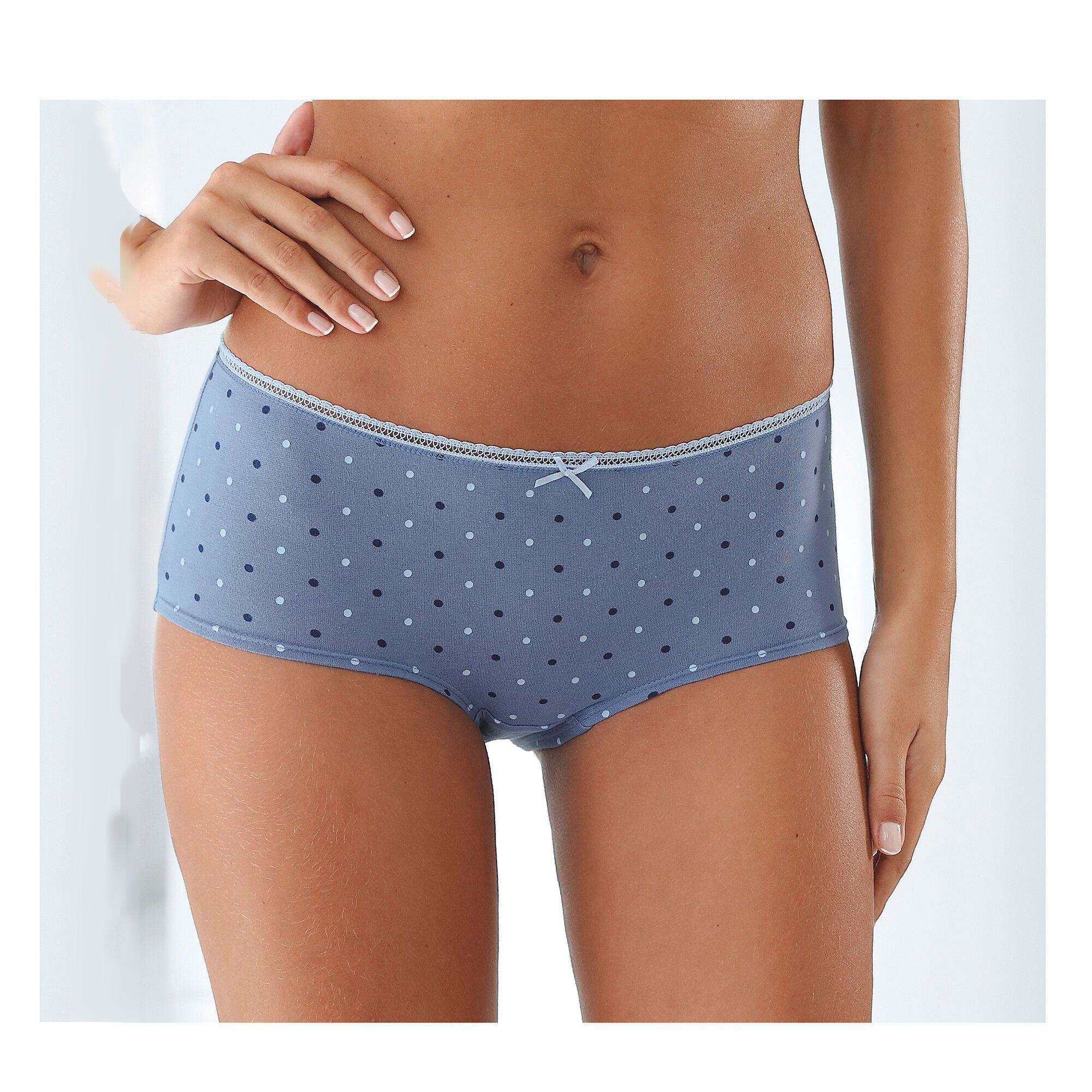Shorty « motifs fleurettes » en coton