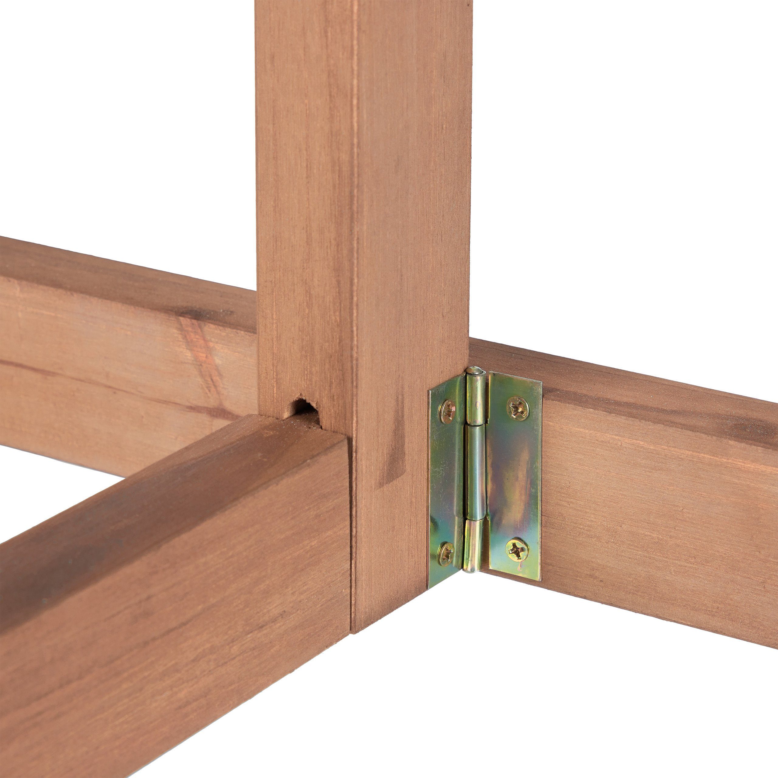 relaxdays Klapptisch Rechteckiger Klapptisch aus Holz