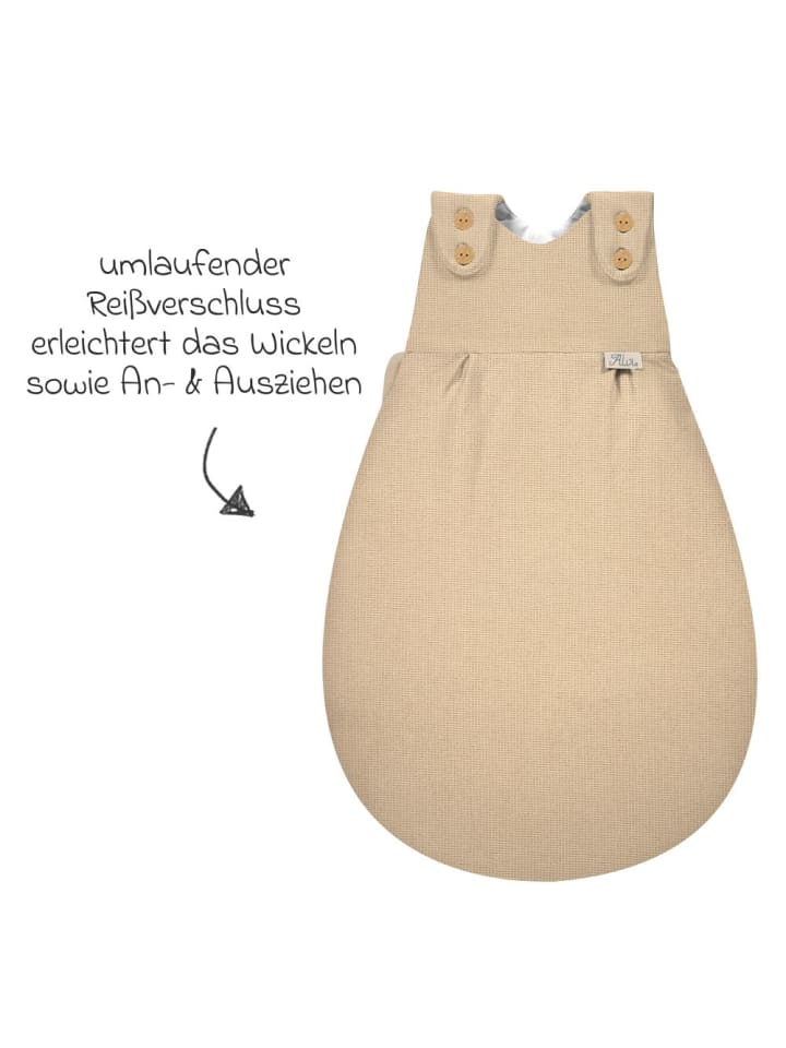 Alvi Baby-Mäxchen Außensack - Waffelpique - Gr. in beige günstig kaufen