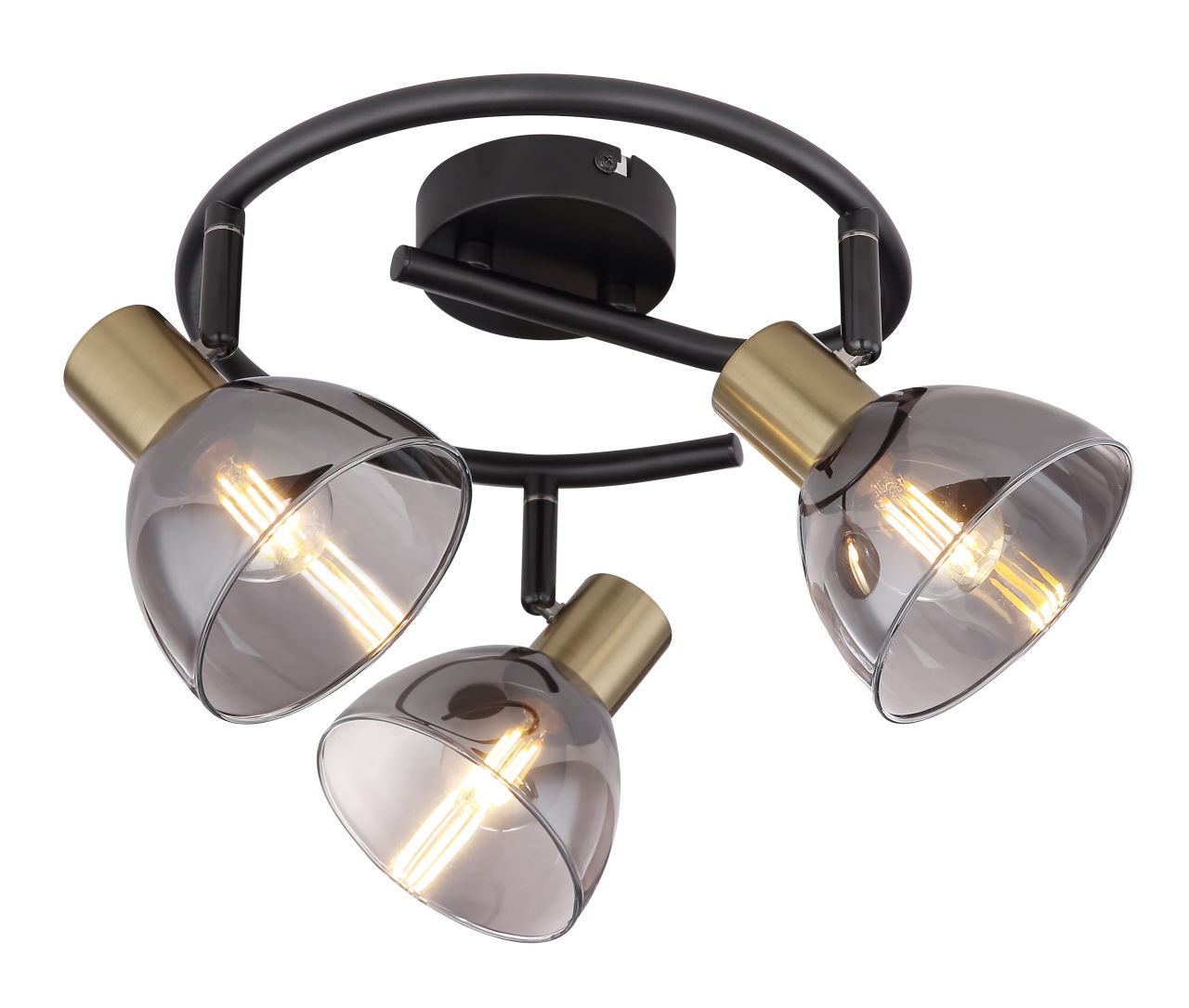 Globo Lighting - JAY - Strahler Metall schwarz, 3x E14