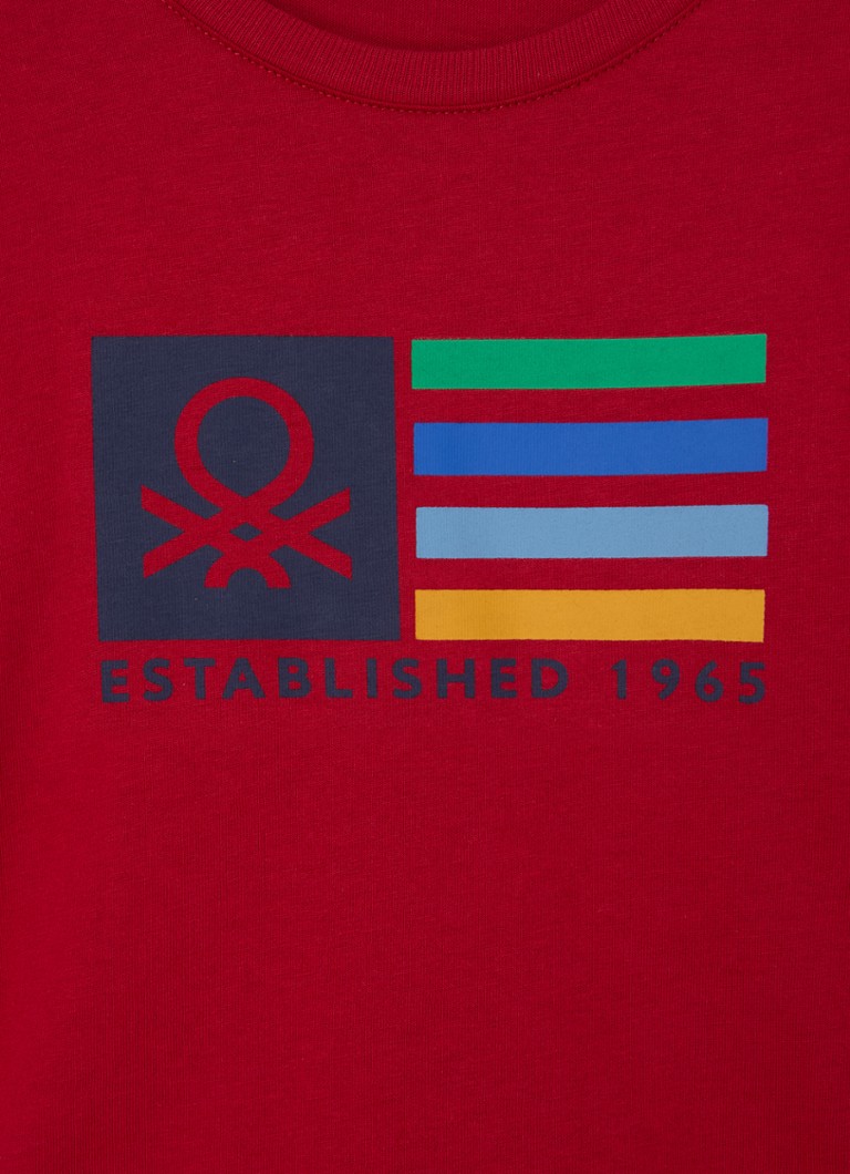 Benetton košulja dugih rukava s printom logotipa