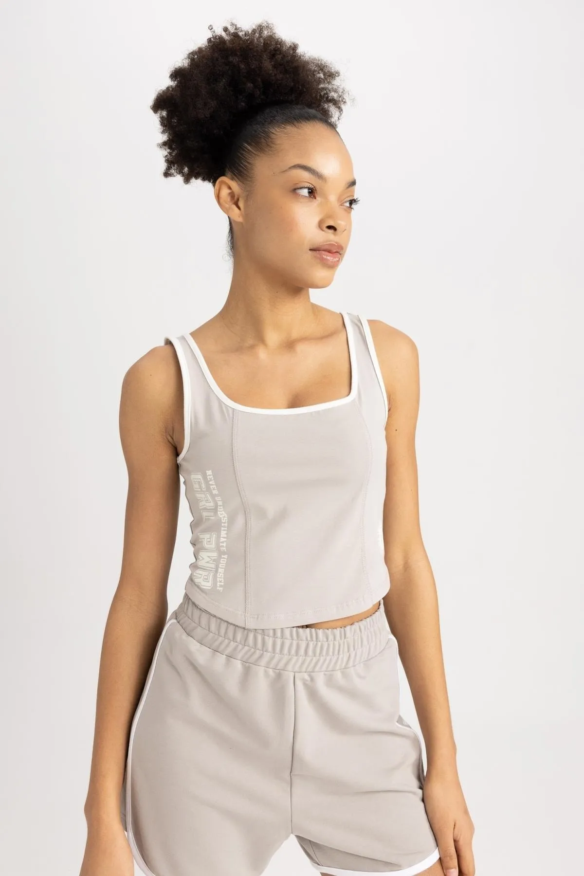 DeFacto  Passform Crop Top Athlete Cotton Athlete A1844ax23sm