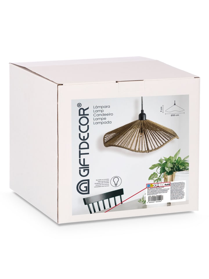 GIFTDECOR Deckenleuchte in braun günstig kaufen onesize