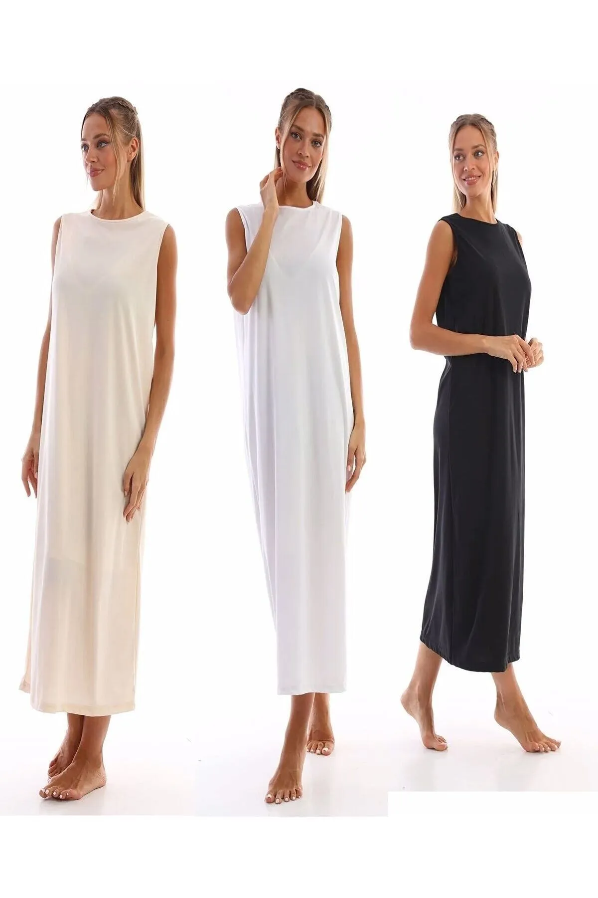 medipek  Ärmelloses Kleid mit Unterrock