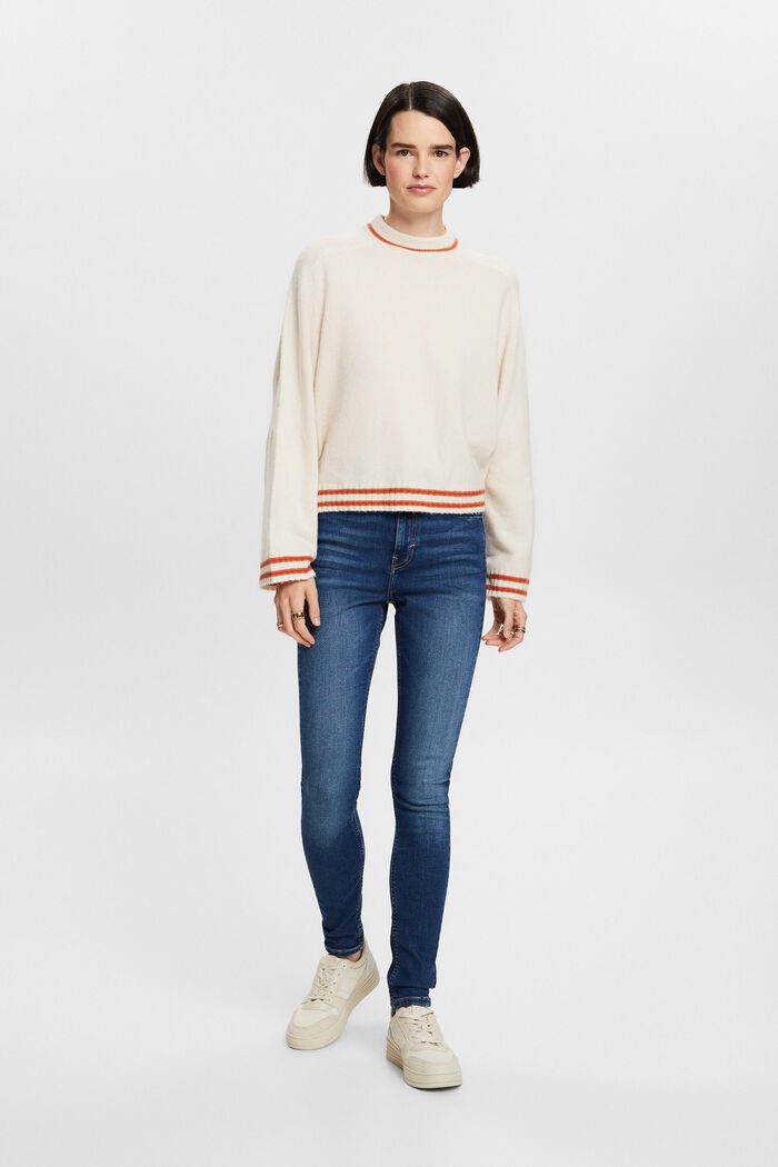 Skinny Jeans mit hohem Bund