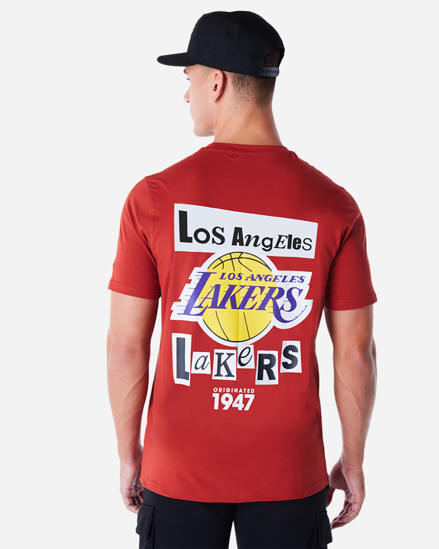 Basketbalové oblečenie New Era Newspaper Lakers M 60564822
