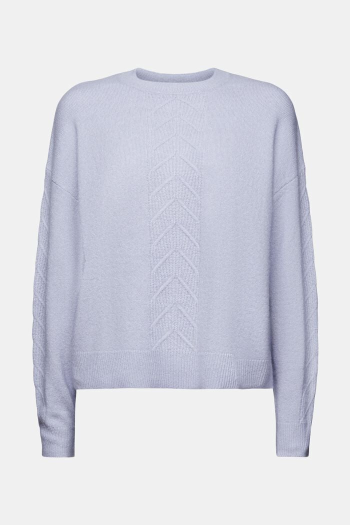 Strickpullover mit Rundhalsausschnitt