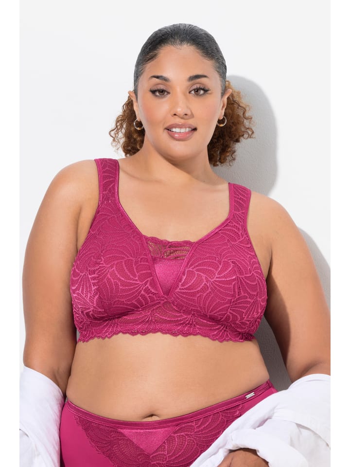 Ulla Popken BH ohne Bügel in fuchsia günstig kaufen