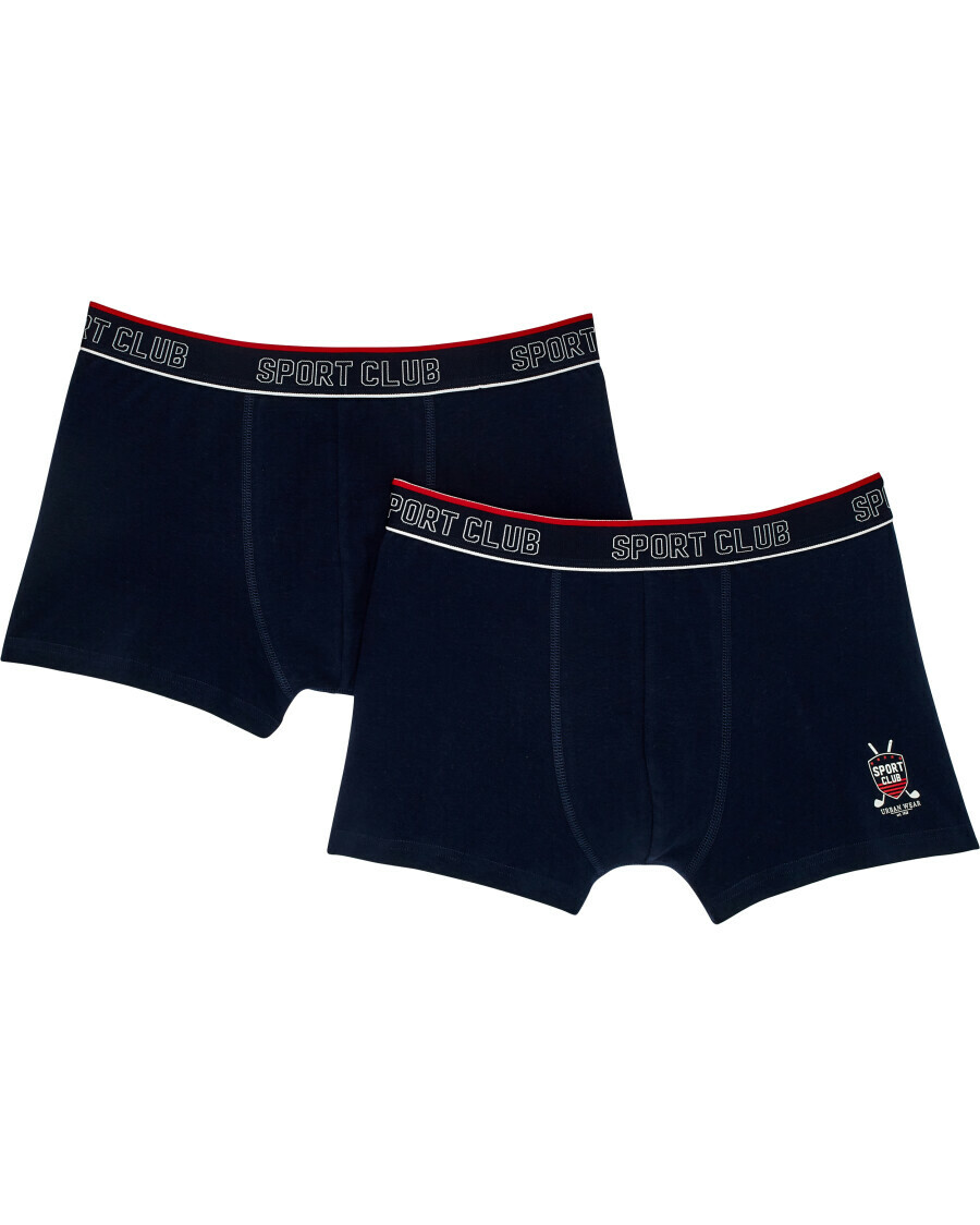 Retro Boxershorts mit Schriftzug