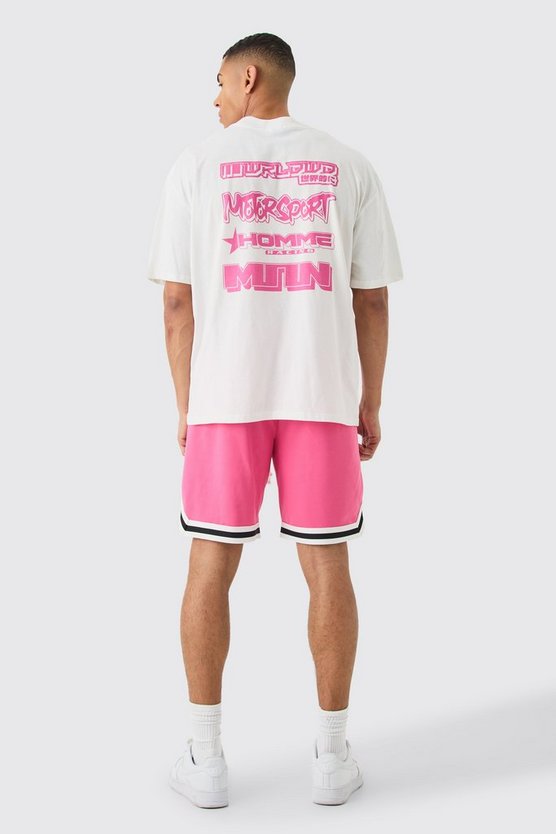 Lockere Mesh Basketball-Shorts
