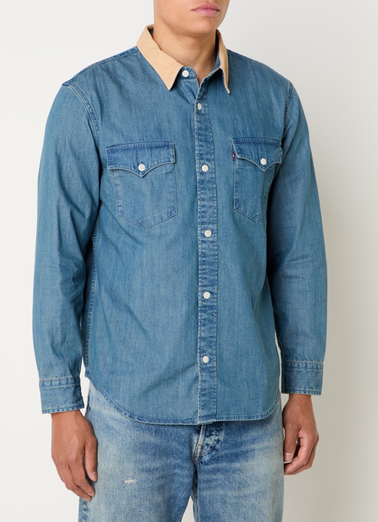 Levi's Western chambray gornja košulja regularnog kroja s džepovima na prsima