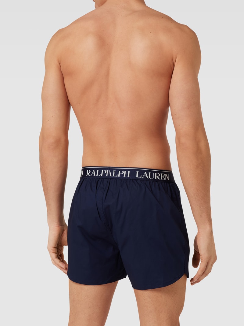 Boxershorts mit elastischem Logo-Bund im 3er-Pack in dunkelblau