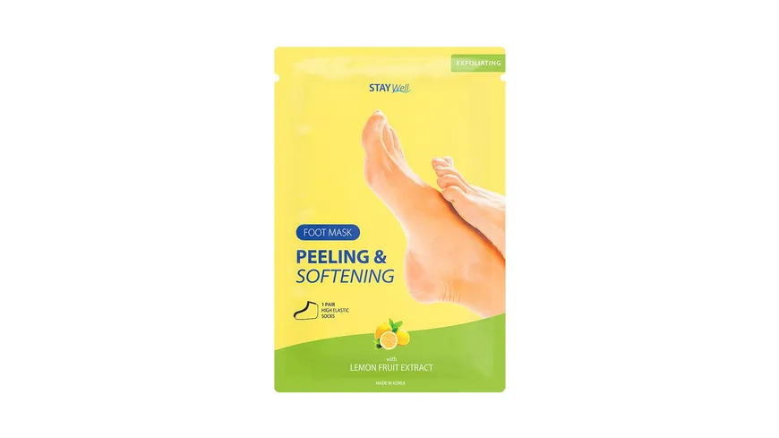 STAY Well Peeling & Softening Foot Mask LEMON