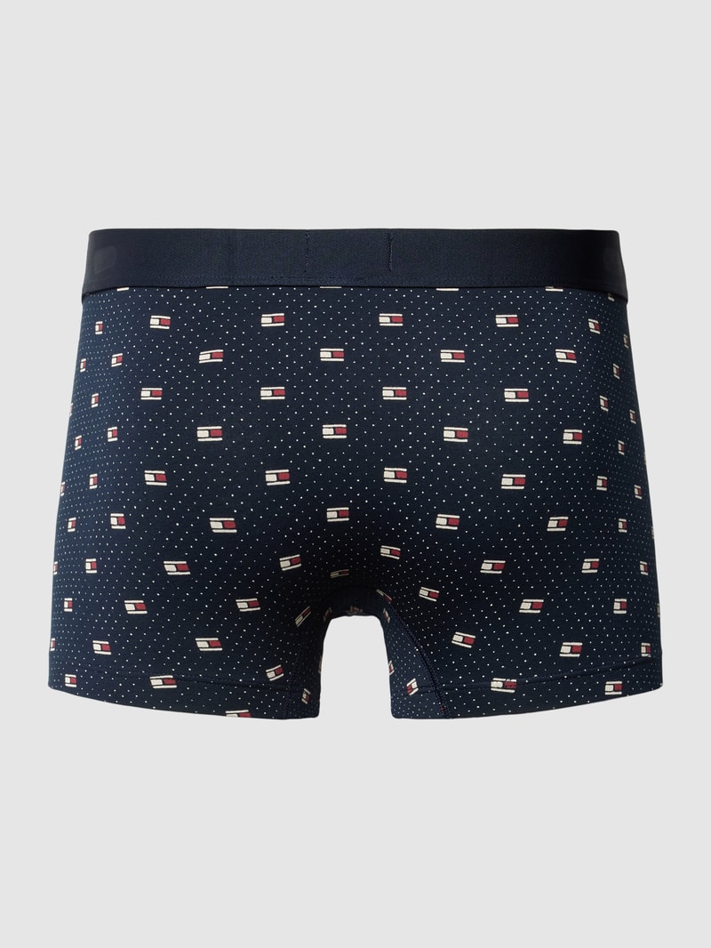Trunks mit elastischem Label-Bund in marineblau
