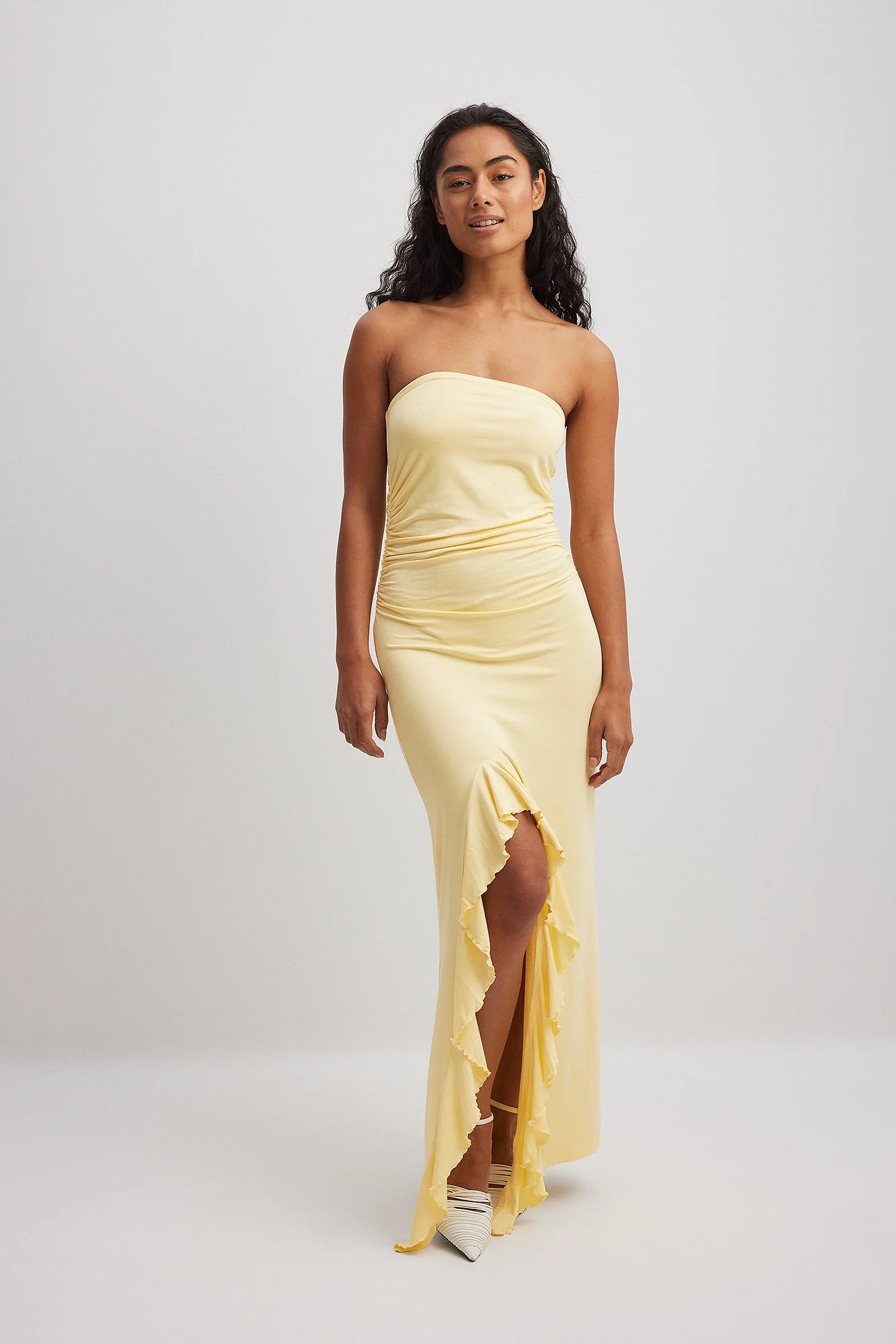 Ärmelloses Jersey-Maxikleid