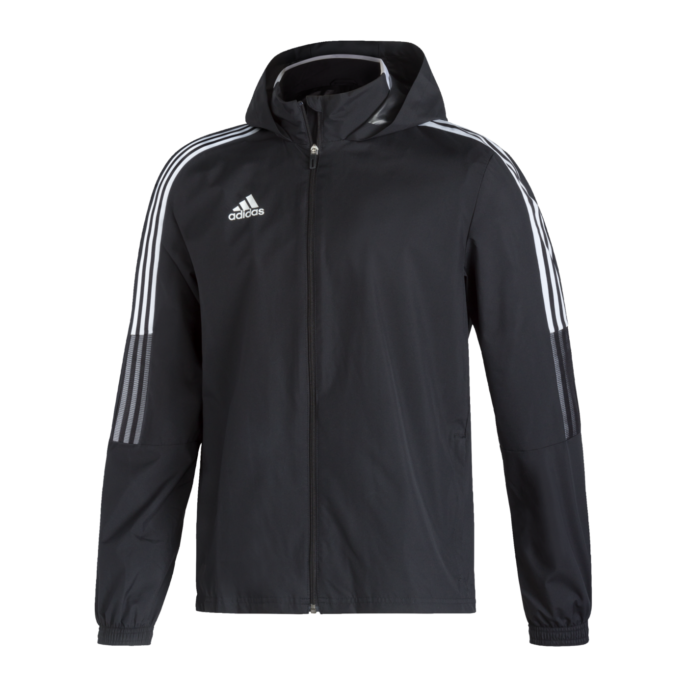 adidas Tiro 21 Allwetter Kapuzenjacke Schwarz