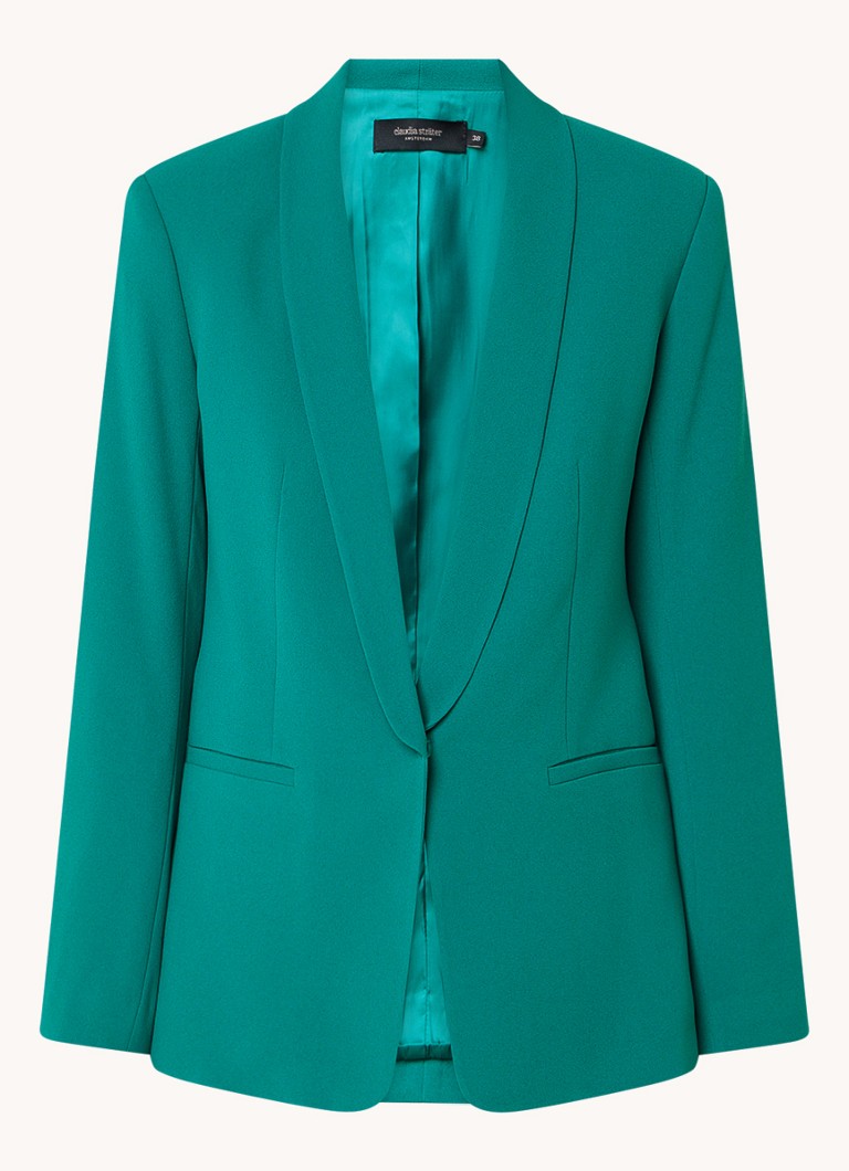 Claudia Sträter Blazer with welt pockets and shoulder pads