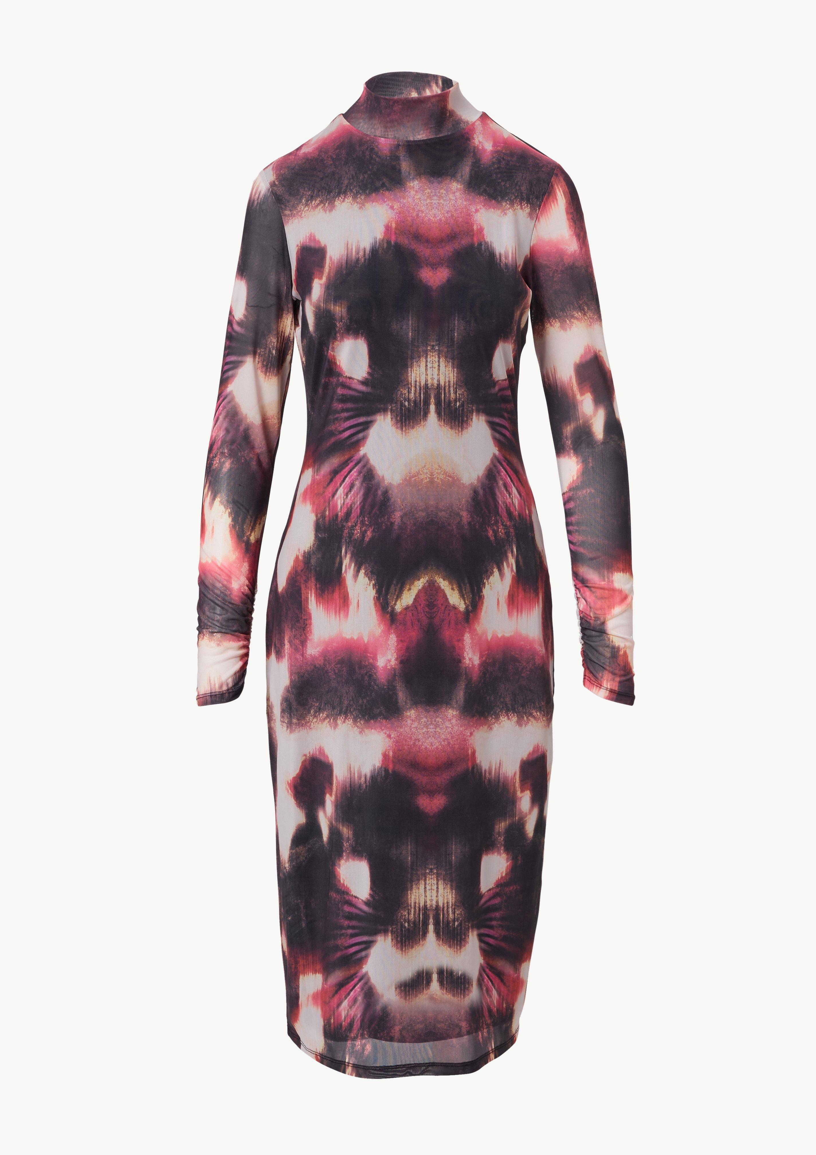 Modisches Midi-Kleid im Slim Fit - flieder