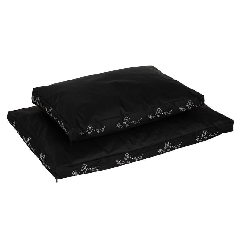 Hundekissen Silhouette schwarz zu TOP-Preisen