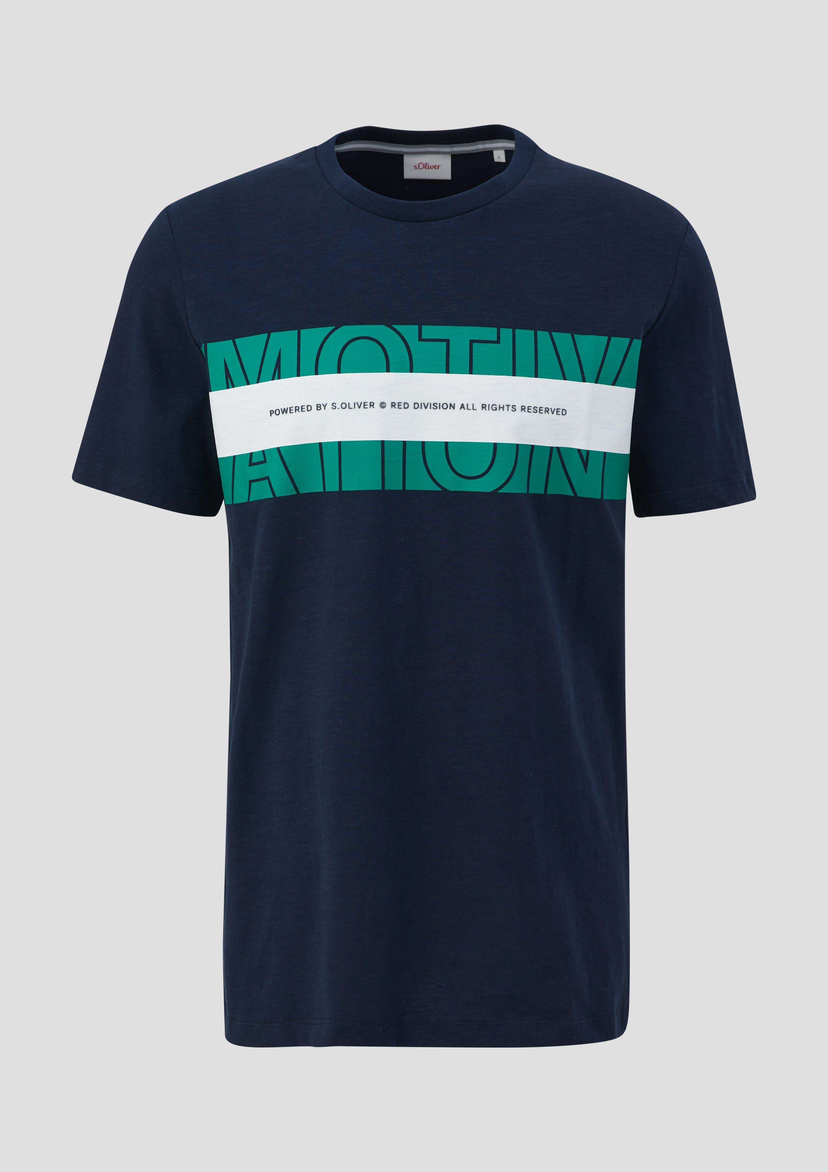 Baumwollshirt mit Frontprint  2141467-59F1