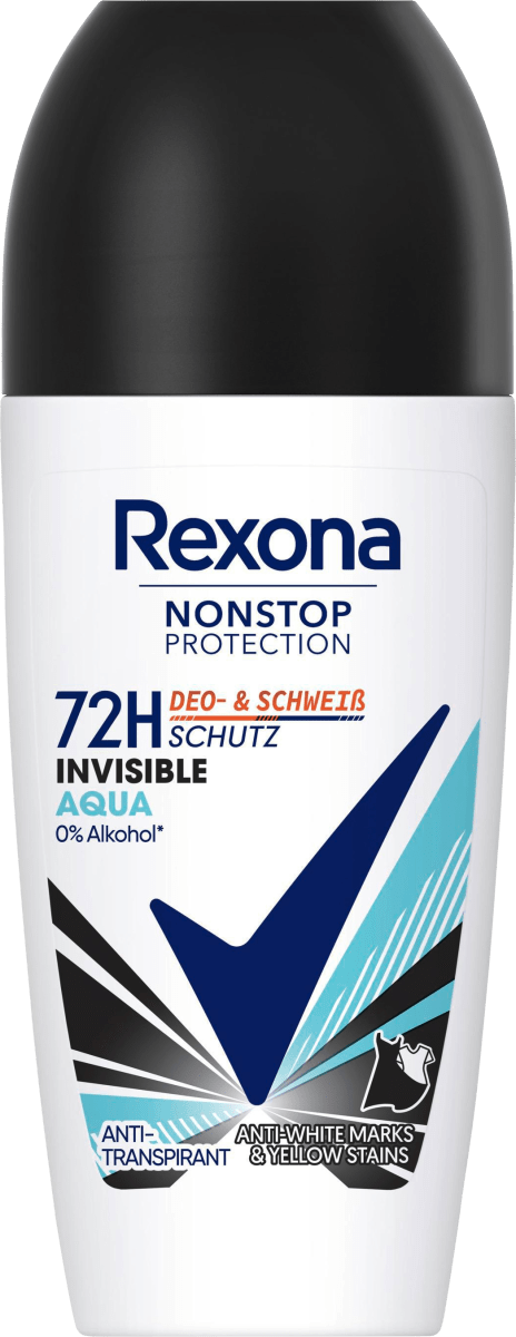 Antitranspirant Deo Roll-on Nonstop Protection Invisible Aqua, 50 ml