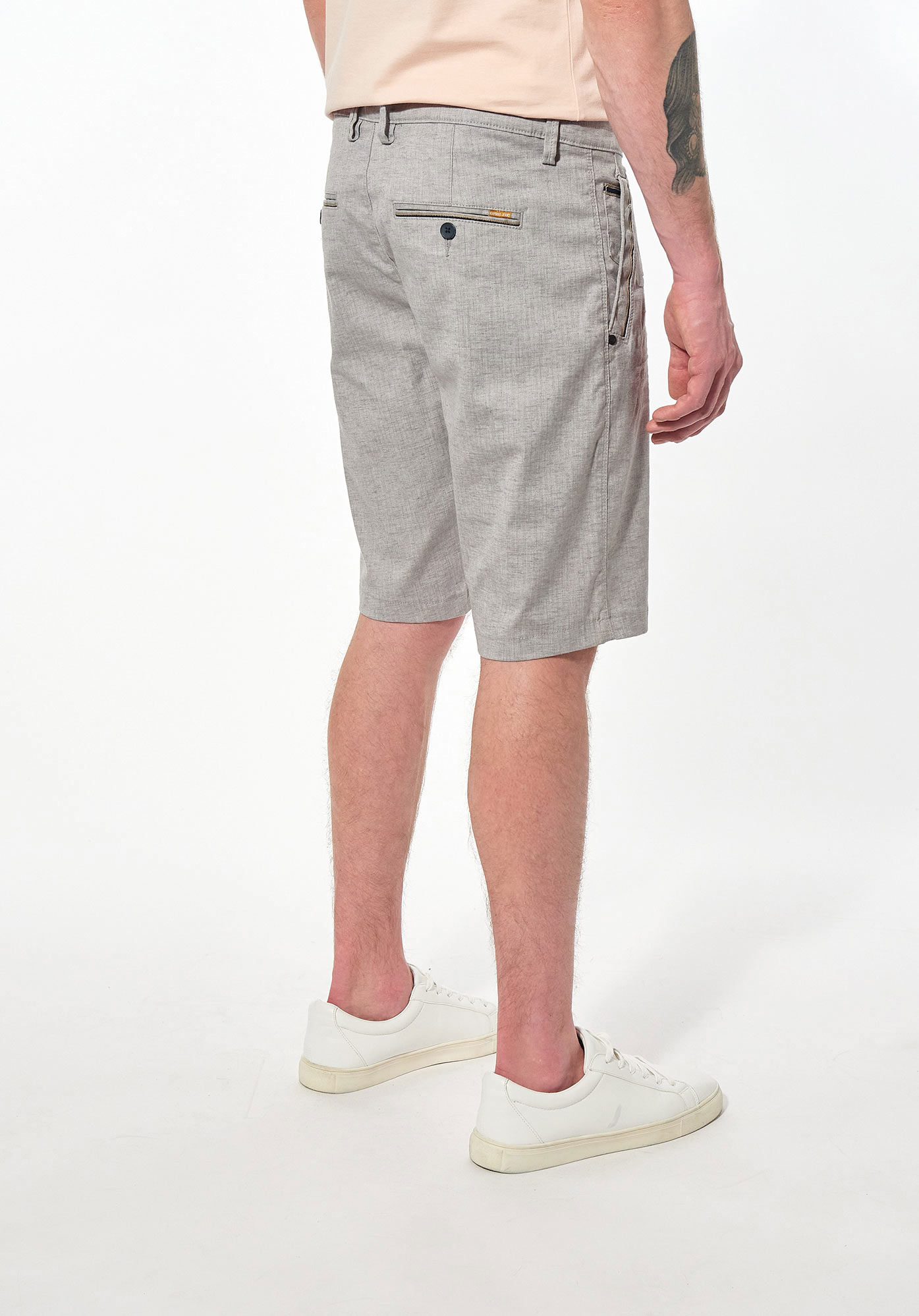 NOCI   Short gris chinÃ© Homme