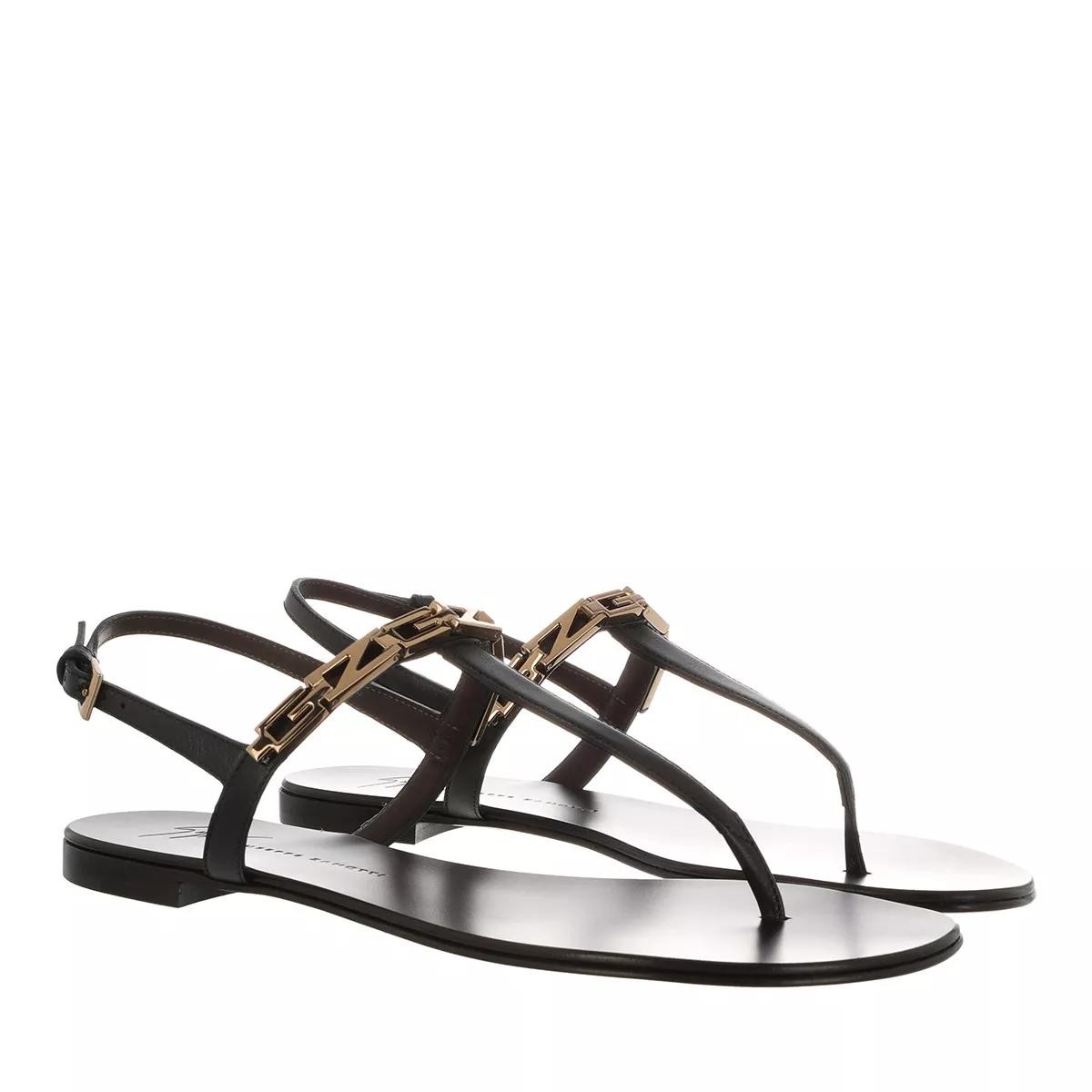 GIUSEPPE ZANOTTI Zehentrenner schwarz Sandale