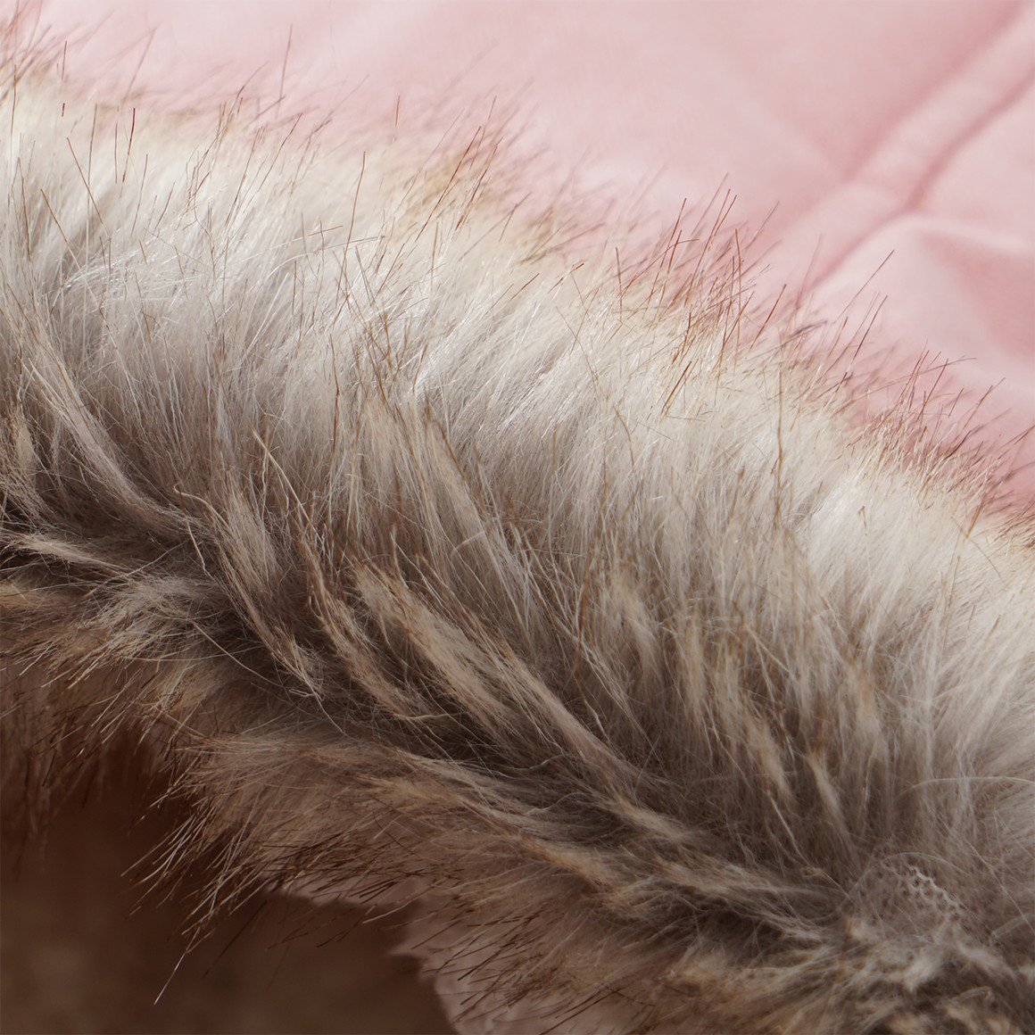 Mädchen Winterjacke mit Fellimitat
