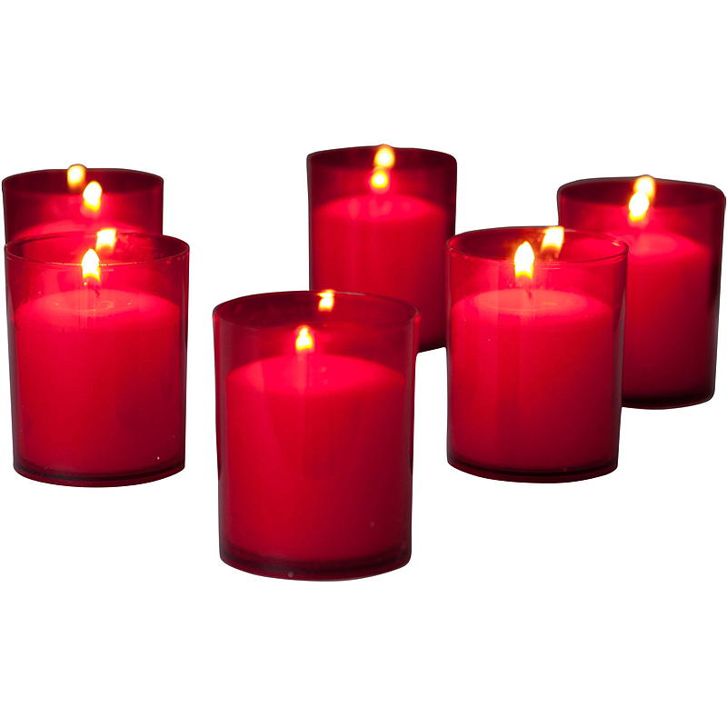 Vie Home Maxilys 6-pk 20 timers rød kopp