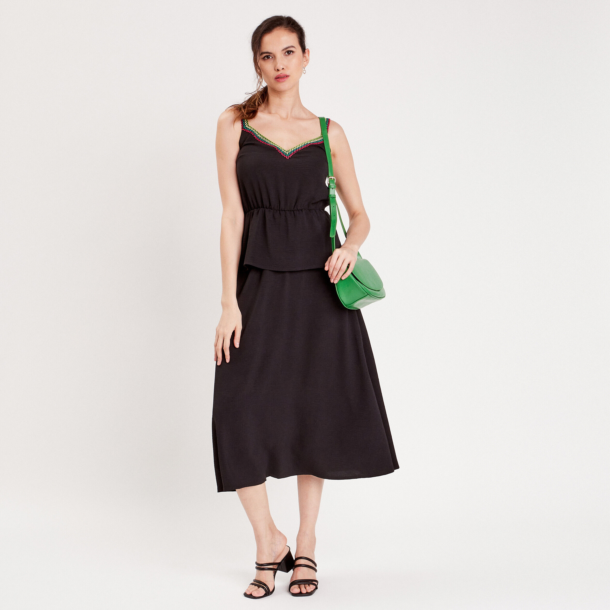 Débardeur élastiqué noir femme | Cache Cache