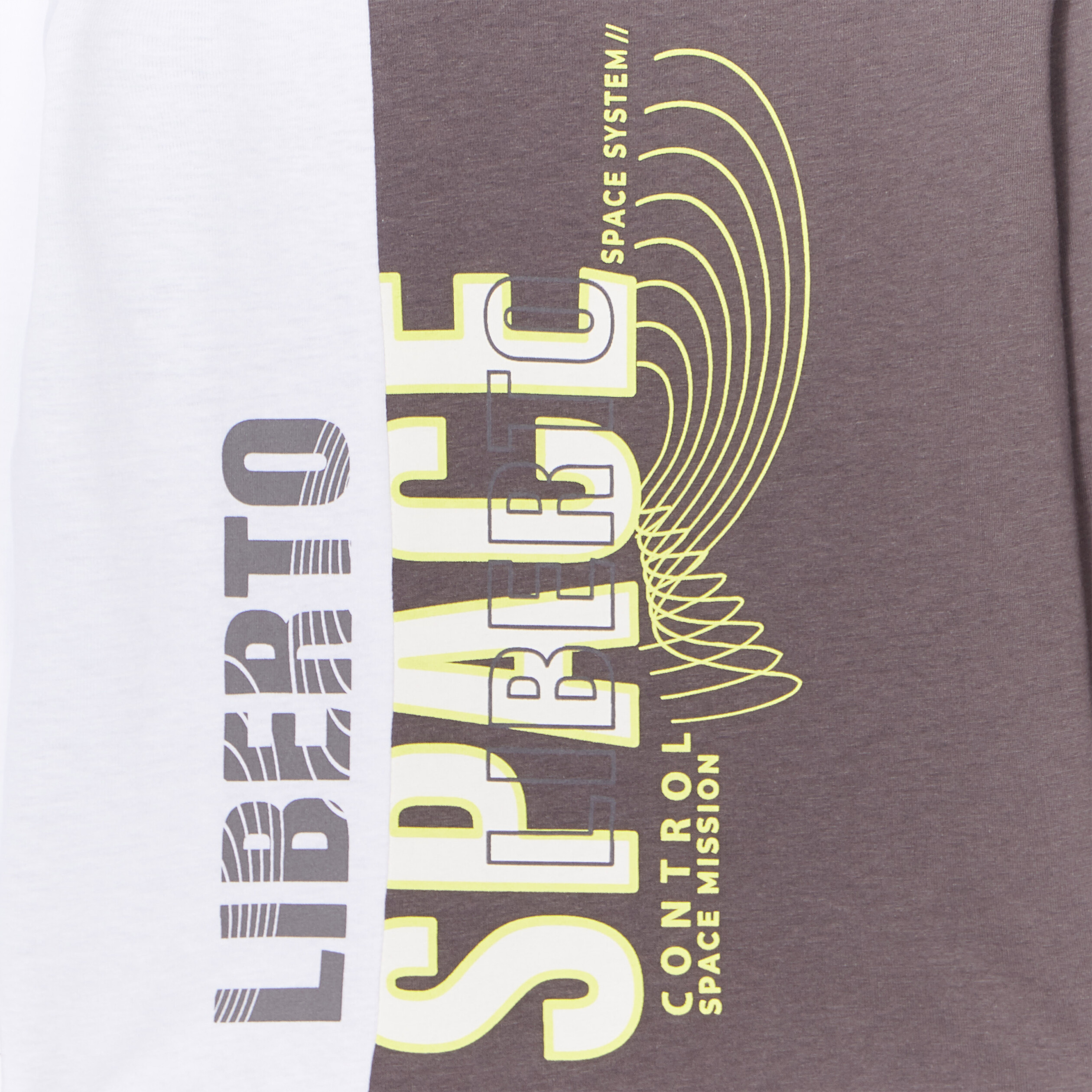 T-shirt col rond manches longues Liberto gris foncé garçon | La Halle