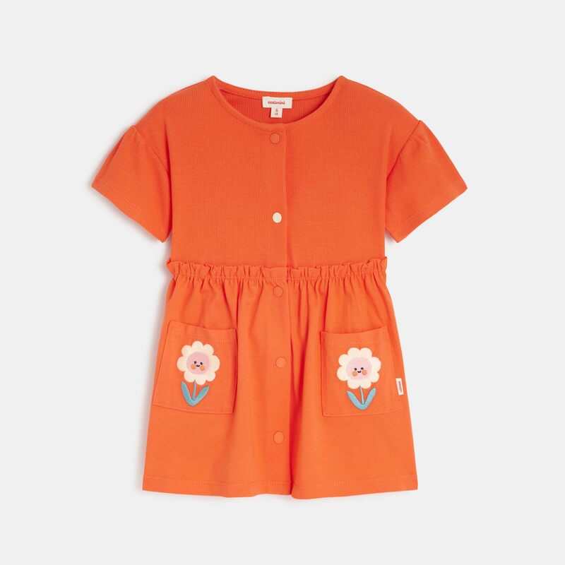 Robe bébé fille à manches courtes rouge Catimini