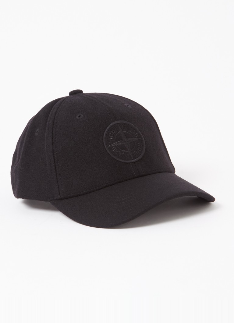 Καπέλο Stone Island 99660 από μείγμα παρθένου μαλλιού με κέντημα λογότυπου