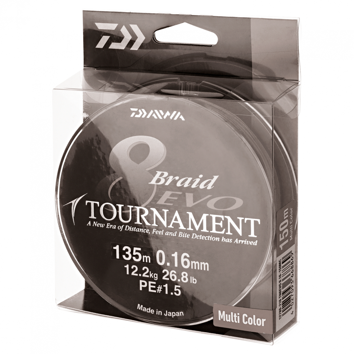 Daiwa Angelschnur Tournament 8 (multi-color, 300 m)