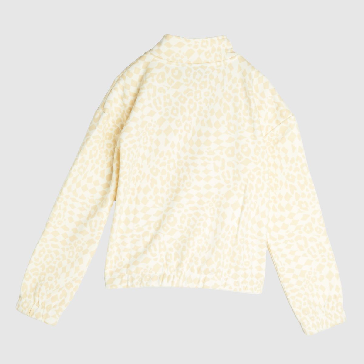 Vans barnmönstrad sweatshirt i vitt och beige