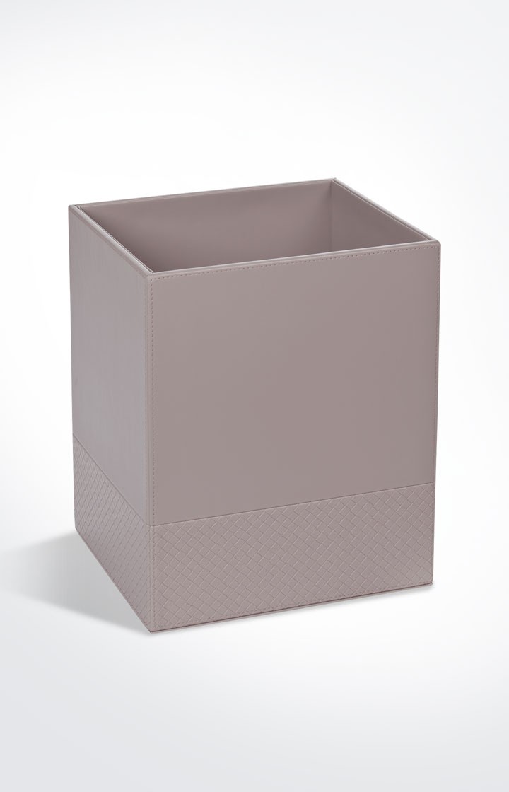 Papierkorb Bathline, Grau-Rosé