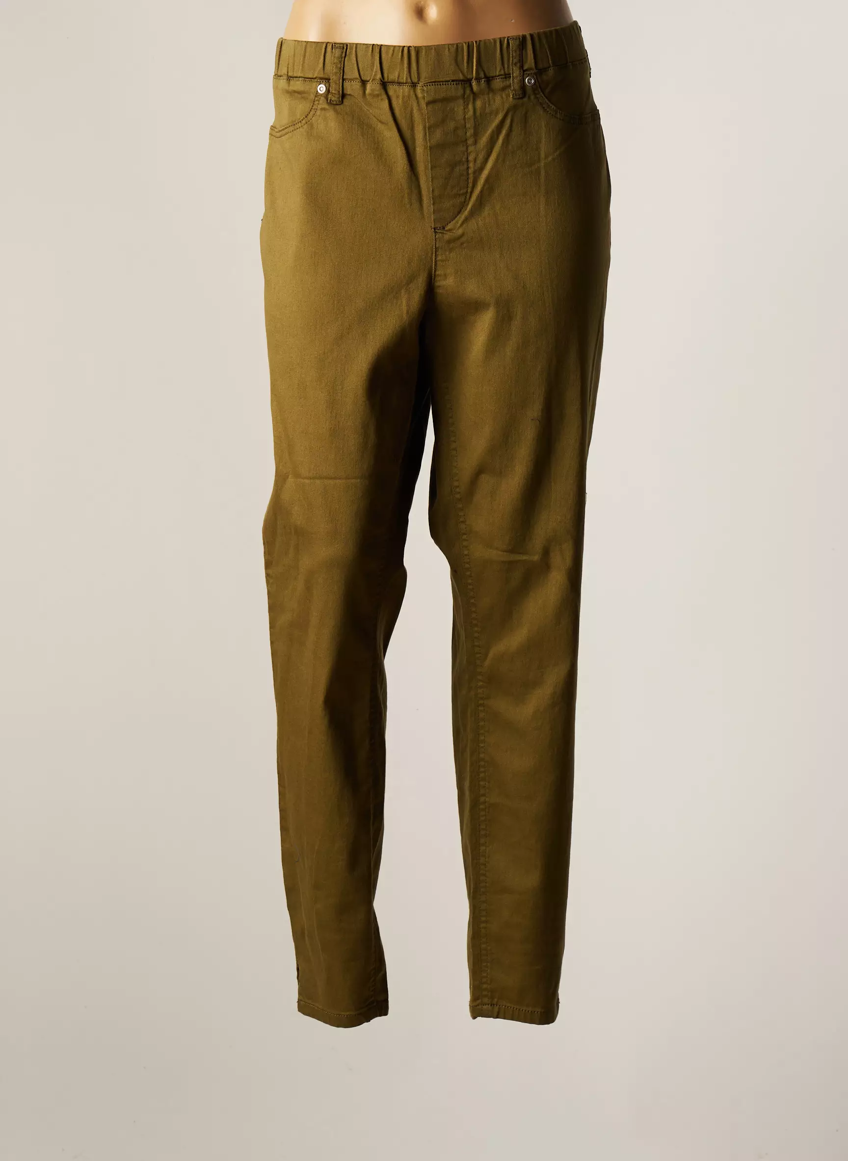 Ciso Pantalons Slim Femme couleur vert
