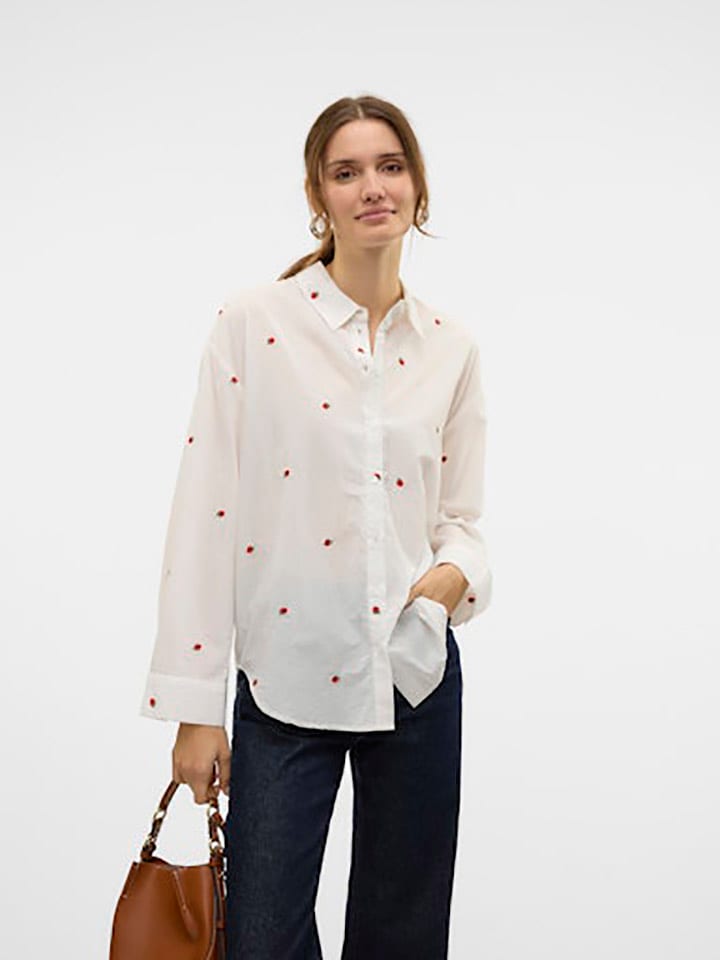 Vero Moda Hemd in Weiß günstig kaufen