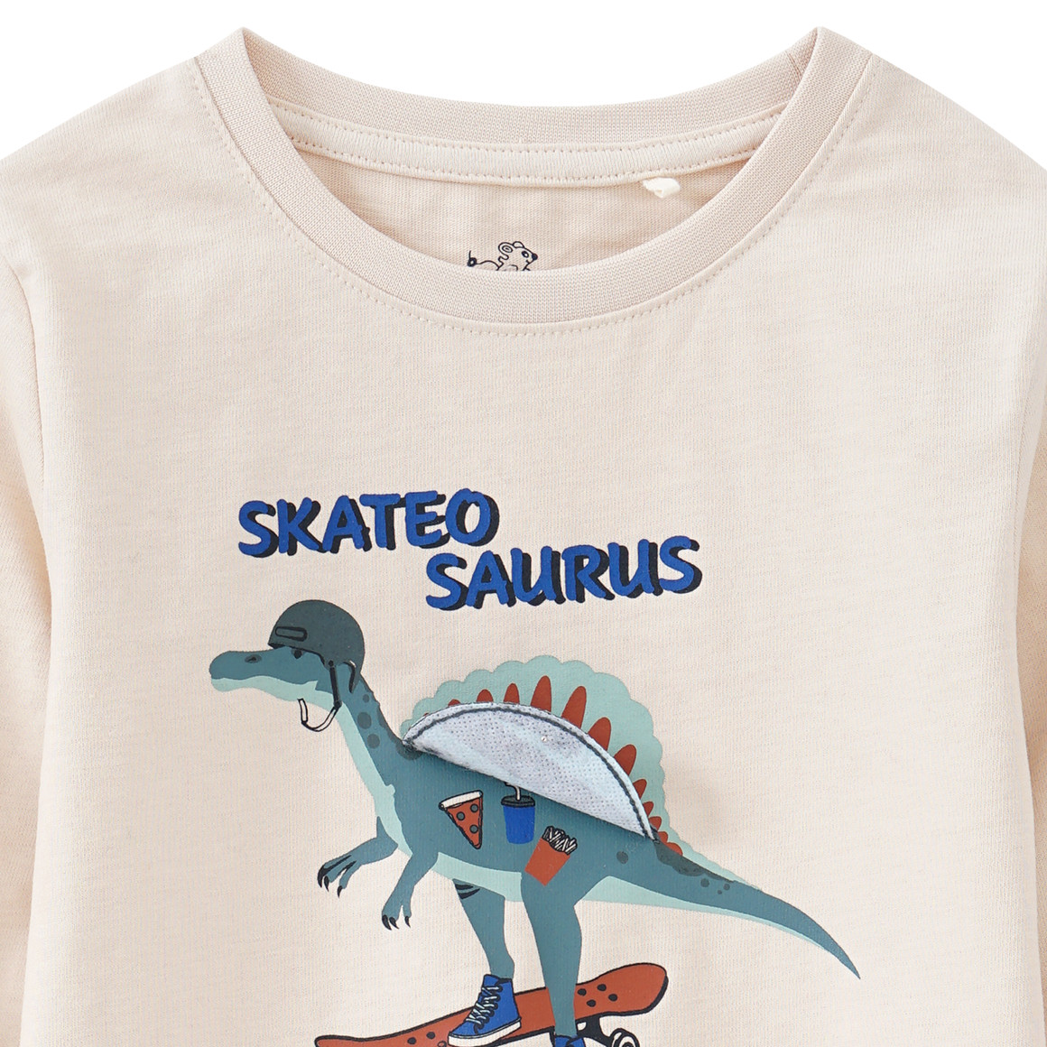 Jungen Langarmshirt mit Klapp-Applikation
