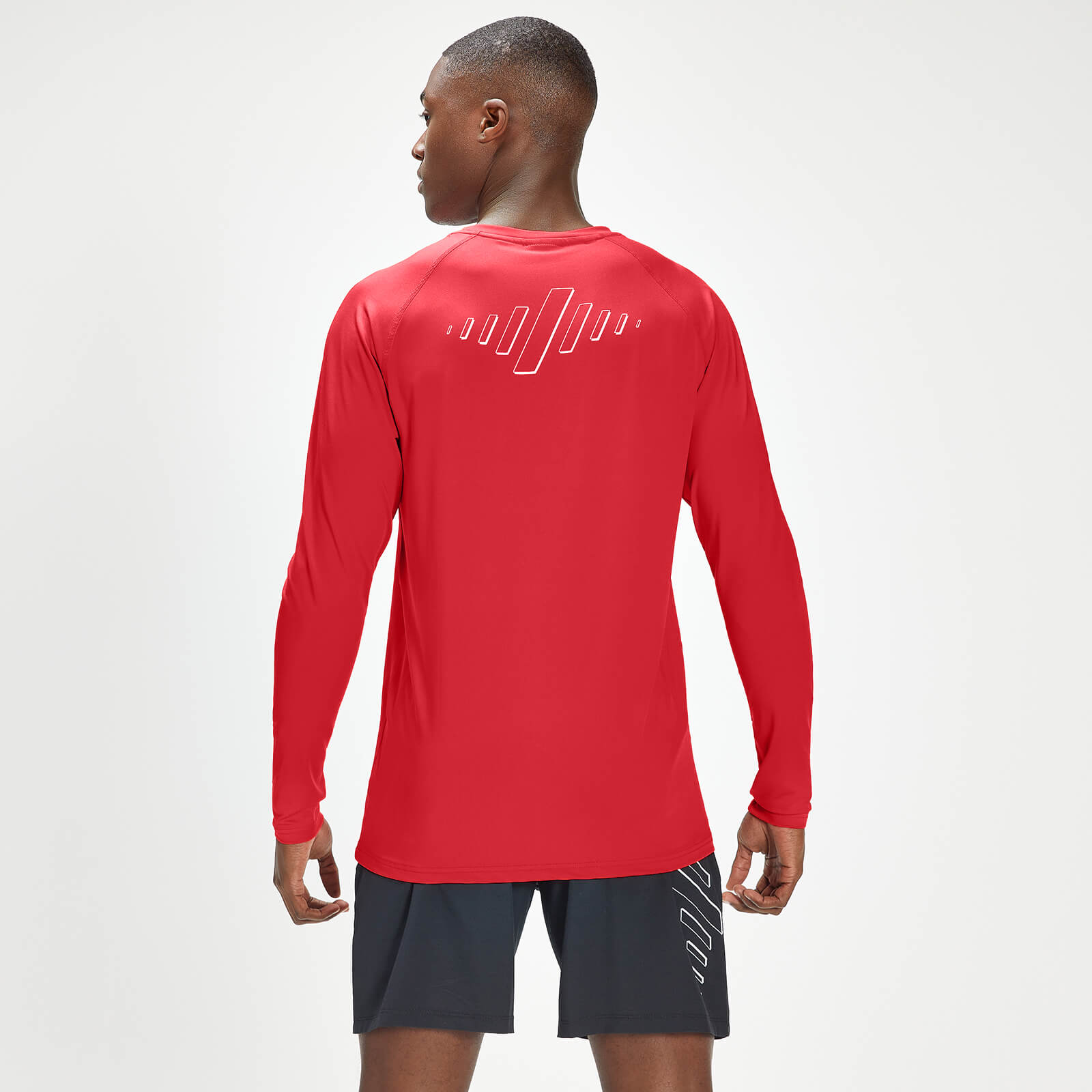 T-shirt d’entraînement à manches longues MP Infinity Mark Graphic pour hommes – Rouge danger