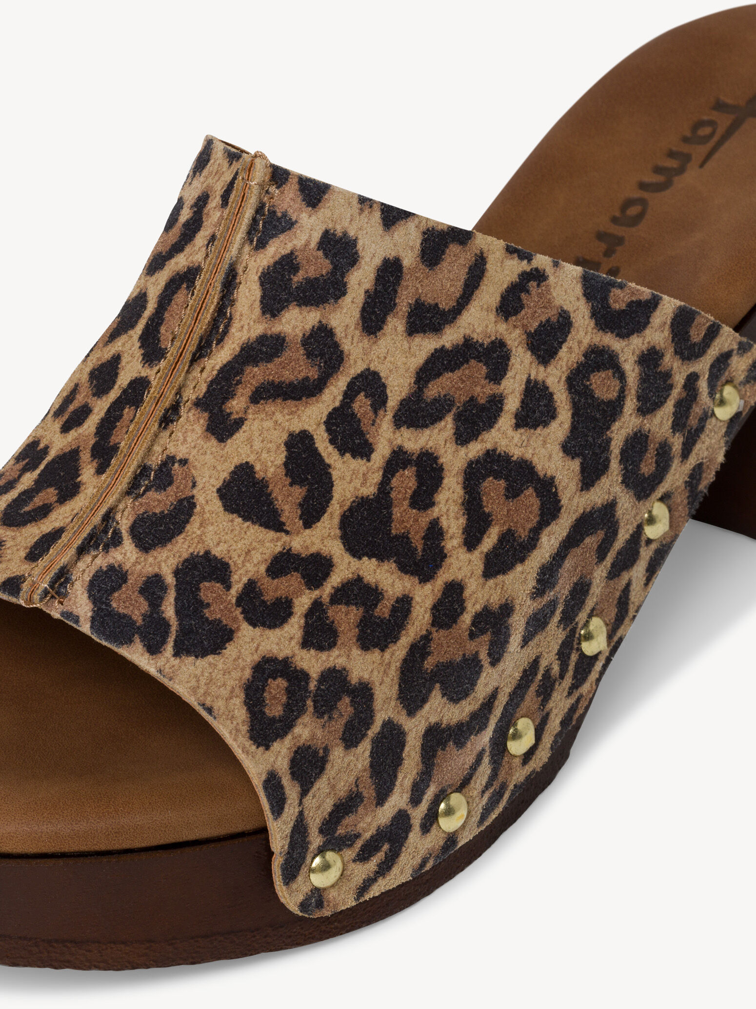 Mule en cuir - marron