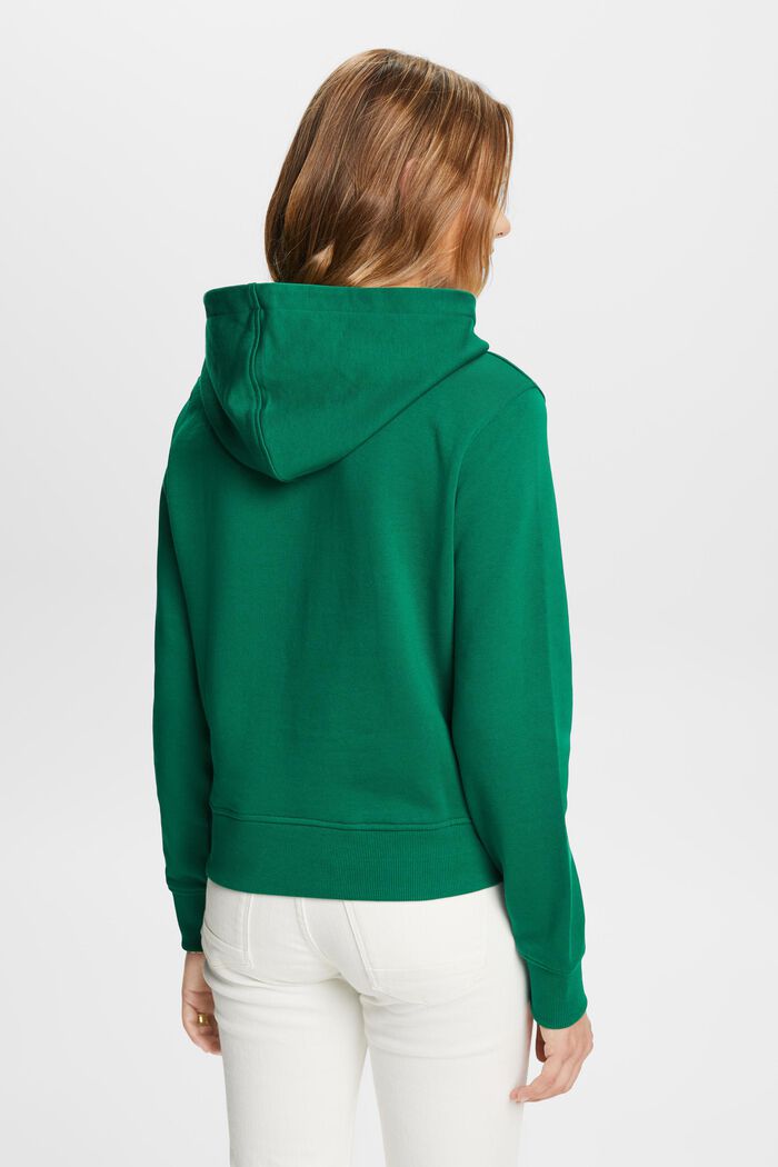 Hoodie aus Bio-Baumwolle mit Logostickerei
