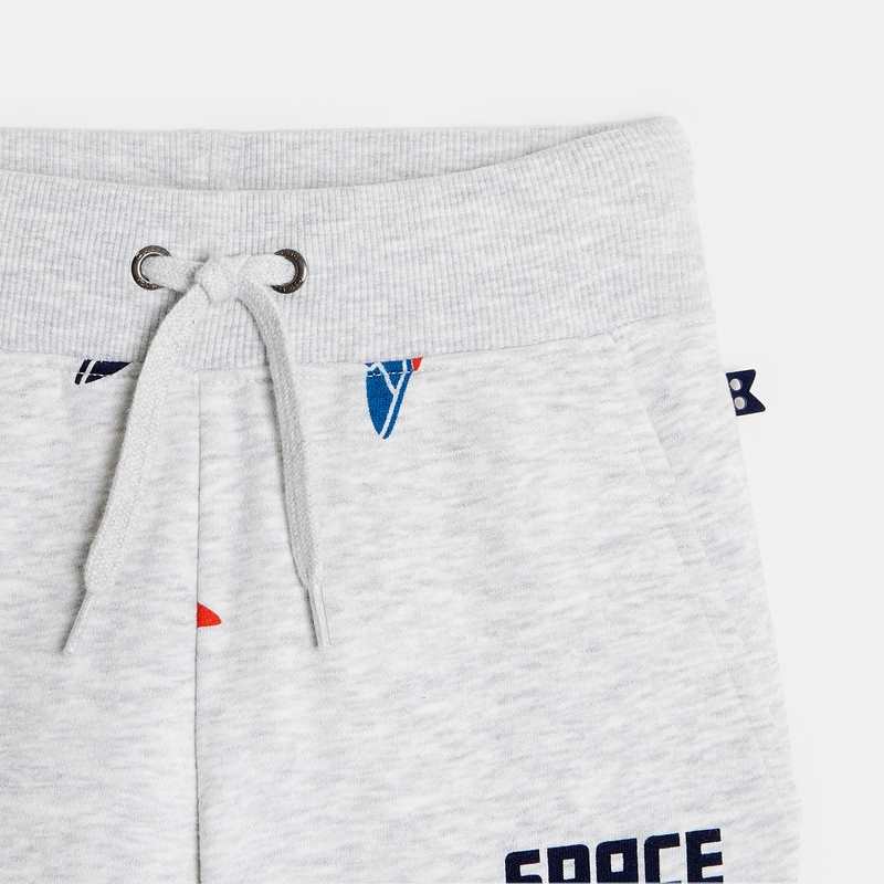 Pantalon de jogging imprimé blanc garçon